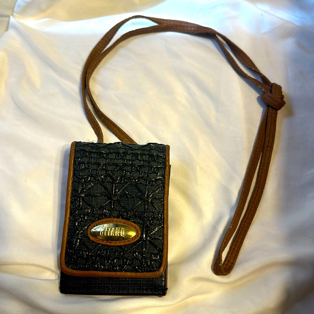 Vintage Gitano Faux Leather Crossbody Bag Wallet